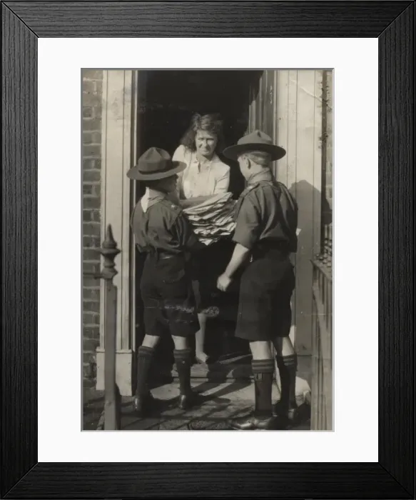 Framed Print : Scouts during Wartime Framed Print : Scouts during Wartime