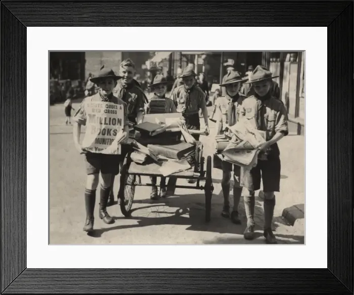 Framed Print : Scouts during Wartime Framed Print : Scouts during Wartime