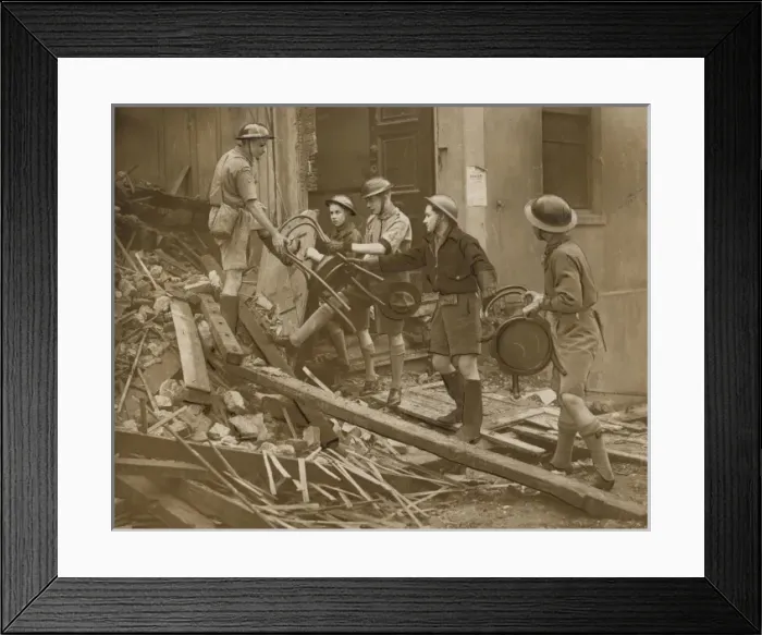 Framed Print : Scouts during Wartime Framed Print : Scouts during Wartime