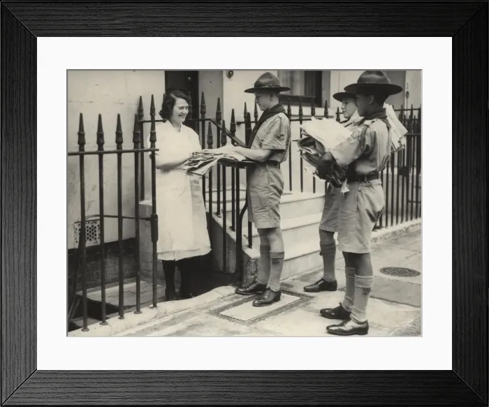 Framed Print : Scouts during Wartime Framed Print : Scouts during Wartime