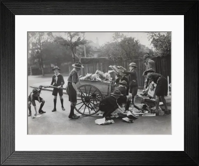 Framed Print : Scouts during Wartime