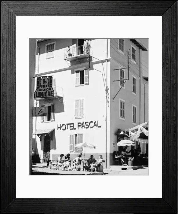 Framed Print : Allos - Hotel Pascal - France Framed Print : Allos - Hotel Pascal - France