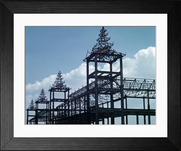 Framed Print : Building the new Railroad Station - Rangoon Framed Print : Building the new Railroad Station - Rangoon