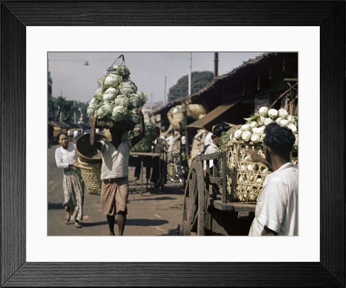 Framed Print : Vegetable bazaar - Rangoon Framed Print : Vegetable bazaar - Rangoon