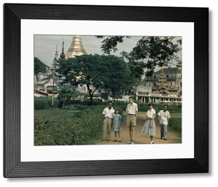 Framed Print : Bandoola Square - Rangoon Framed Print : Bandoola Square - Rangoon