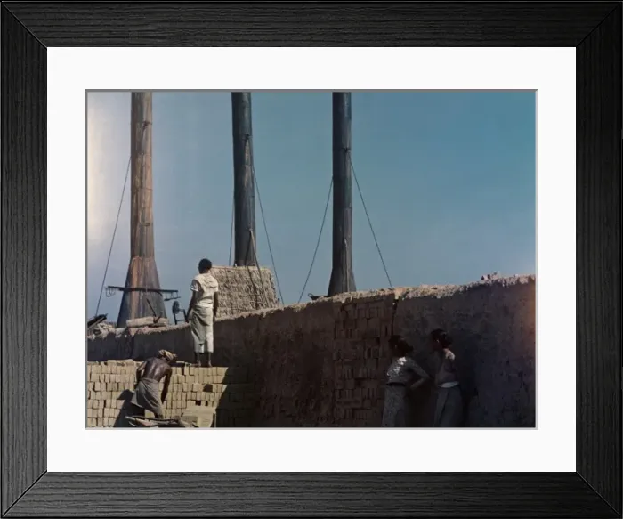 Framed Print : Brick making kilns - Rangoon Framed Print : Brick making kilns - Rangoon