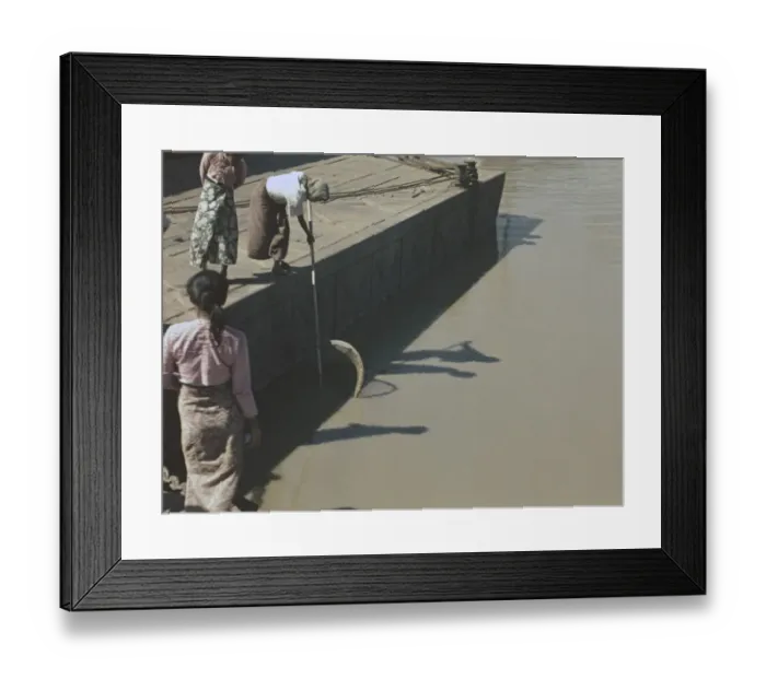 Framed Print : Irawaddy River - Rangoon Framed Print : Irawaddy River - Rangoon