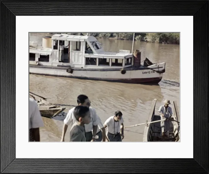 Framed Print : Twante Canal - Rangoon Framed Print : Twante Canal - Rangoon