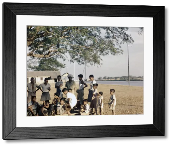 Framed Print : Twnate Canal - Rangoon Framed Print : Twnate Canal - Rangoon