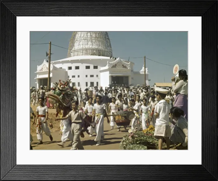 Framed Print : Thankin Nus Peace Pagoda - Rangoon Framed Print : Thankin Nus Peace Pagoda - Rangoon