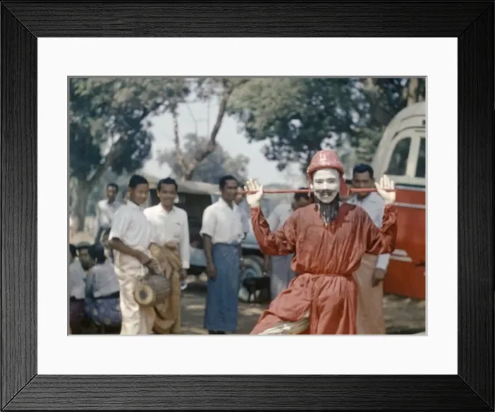 Framed Print : Shimbyu dancer - Rangoon Framed Print : Shimbyu dancer - Rangoon