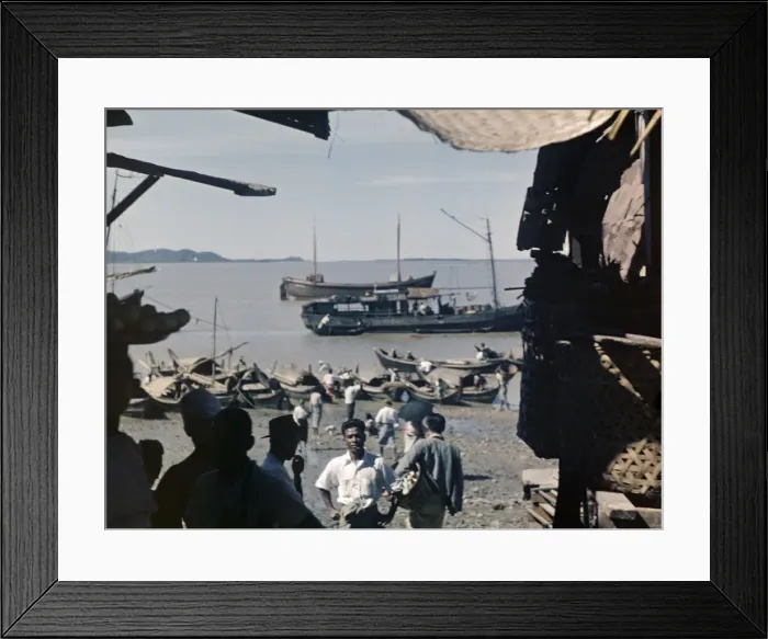 Framed Print : Waterfront - Moulmein Framed Print : Waterfront - Moulmein