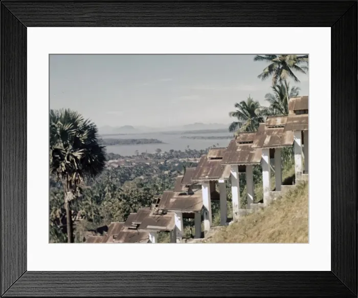 Framed Print : View from Kipling Pagoda - Moulmein Framed Print : View from Kipling Pagoda - Moulmein
