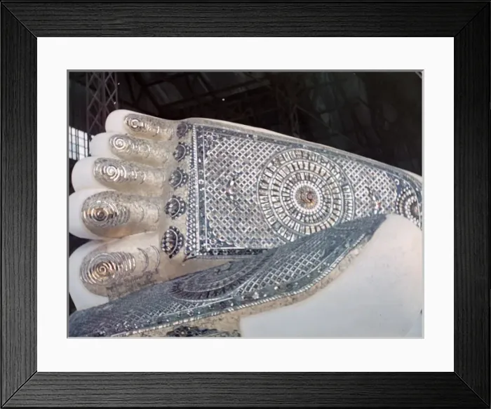 Framed Print : Reclining Buddha - Pegu Framed Print : Reclining Buddha - Pegu