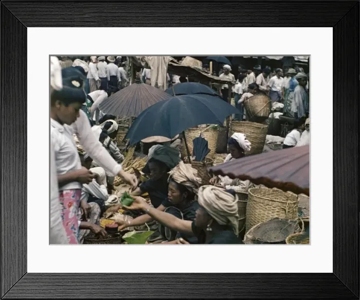 Framed Print : road to bazaar - Kalaw Framed Print : road to bazaar - Kalaw