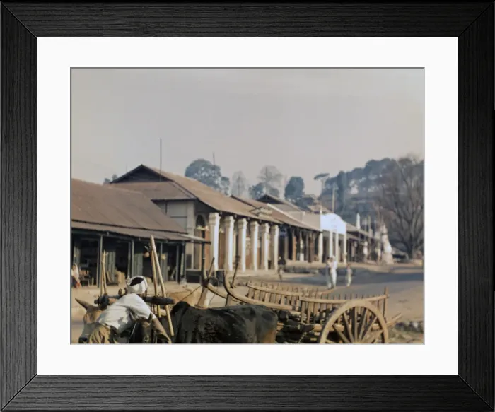 Framed Print : Main Street - Kalaw Framed Print : Main Street - Kalaw