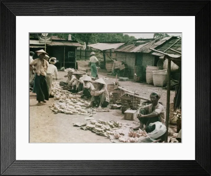 Framed Print : banana bazaar - Kalaw Framed Print : banana bazaar - Kalaw