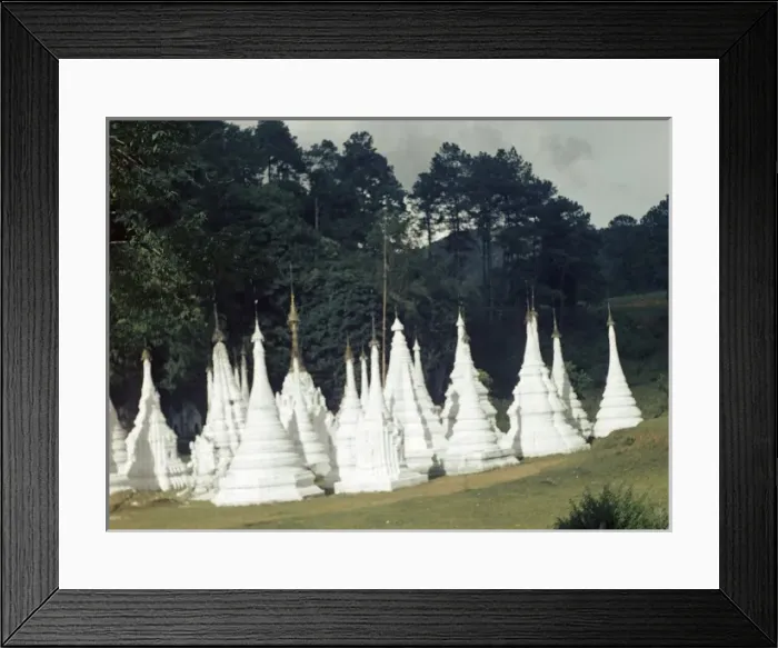 Framed Print : rural pagodas - Kalaw Framed Print : rural pagodas - Kalaw