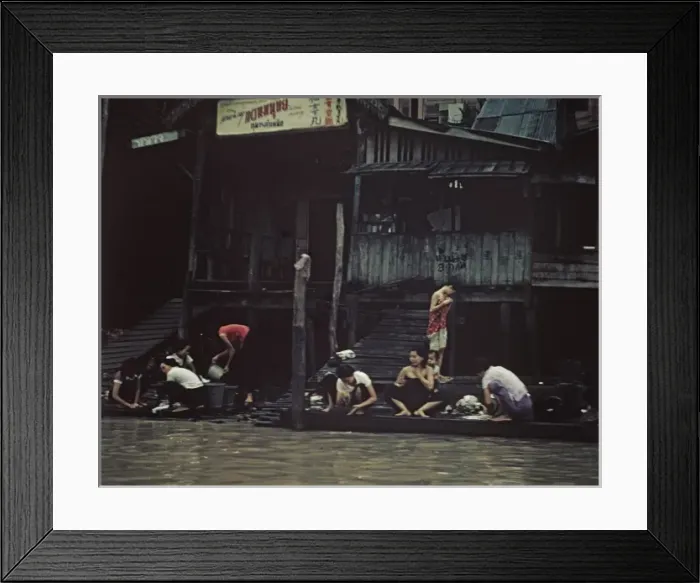 Framed Print : River dwellings - Thailand Framed Print : River dwellings - Thailand