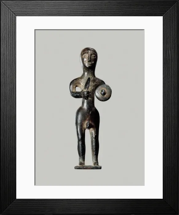 Framed Print : Iberian Ex-Voto: Warrior Framed Print : Iberian Ex-Voto: Warrior