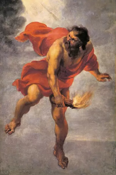 Prometheus carrying fire