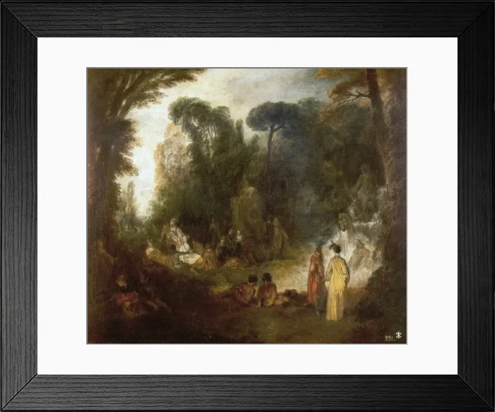 Framed Print : Gathering in the Park Framed Print : Gathering in the Park
