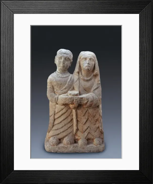 Framed Print : Offerors Couple. Iberian Framed Print : Offerors Couple. Iberian