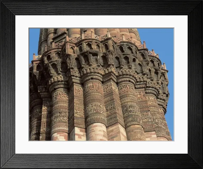 Framed Print : Quwwat Al-Islam Mosque. Detail Framed Print : Quwwat Al-Islam Mosque. Detail