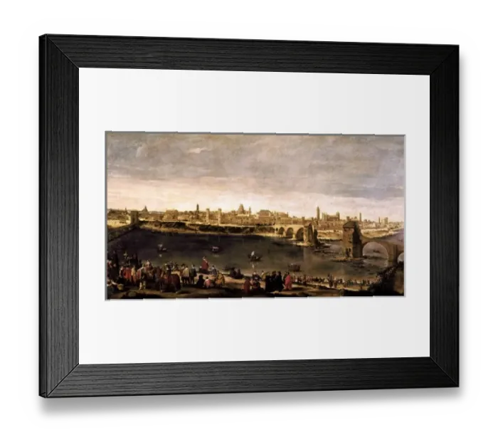 Framed Print : A View of the City Of Zaragoza Framed Print : A View of the City Of Zaragoza