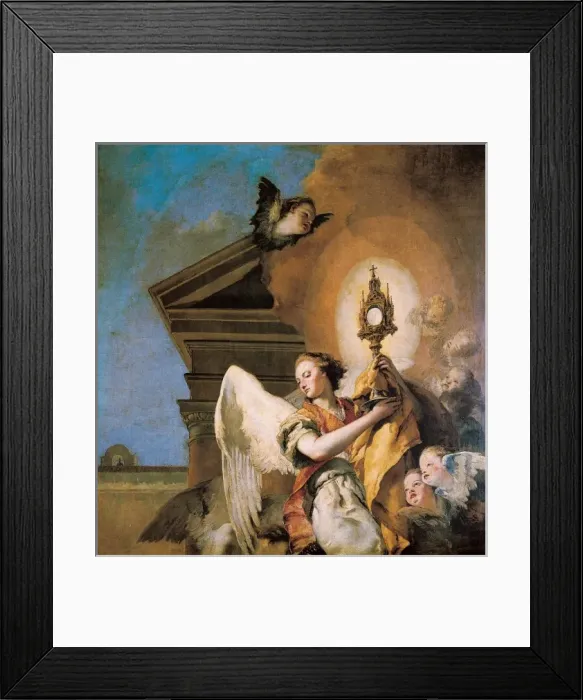 Framed Print : Angel bearer of the Eucharist. Detail Framed Print : Angel bearer of the Eucharist. Detail