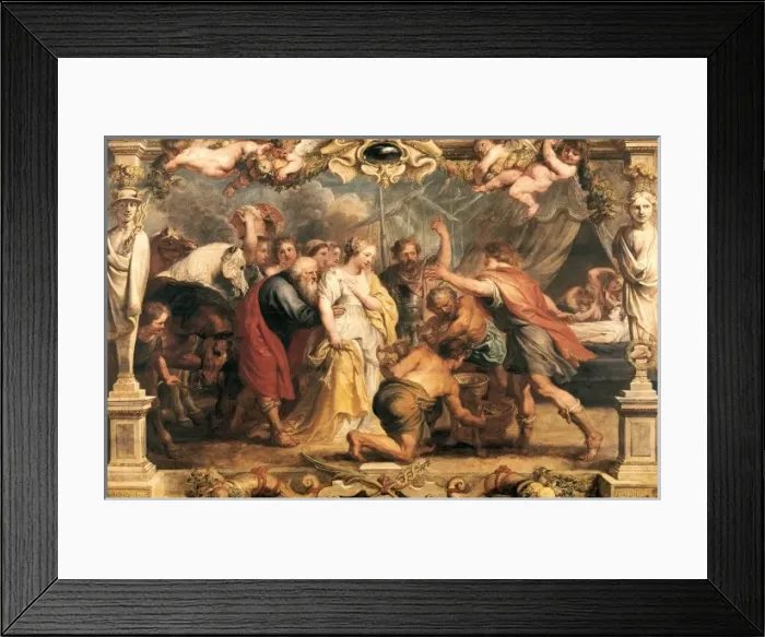 Framed Print : Briseis Given back to Achilles Framed Print : Briseis Given back to Achilles