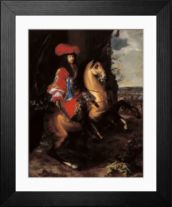 Framed Print : Equestrian portrait of Louis XIV Framed Print : Equestrian portrait of Louis XIV