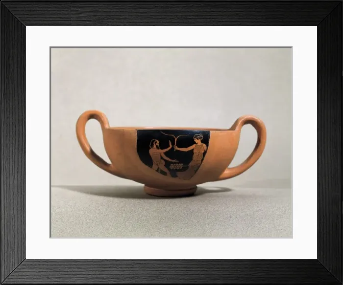 Framed Print : Vase. Red-Figure Ceramic Framed Print : Vase. Red-Figure Ceramic