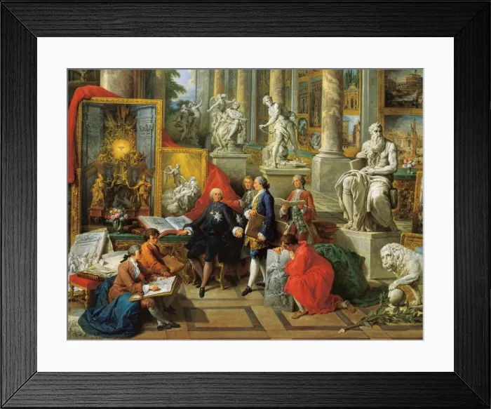 Framed Print : Detail from Gallery with Views of Modern Rome Framed Print : Detail from Gallery with Views of Modern Rome