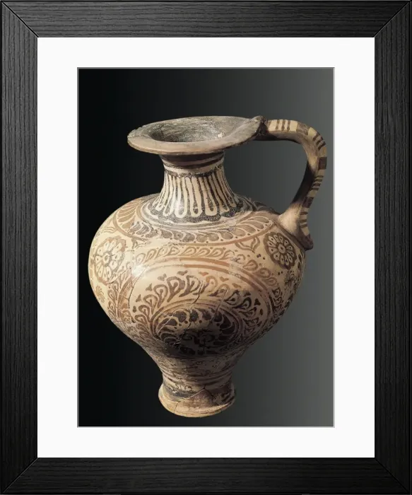 Framed Print : Vase with Floral Motifs Framed Print : Vase with Floral Motifs