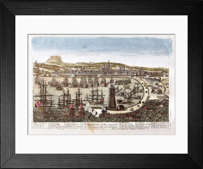 Framed Print : Barcelona (18th c Framed Print : Barcelona (18th c