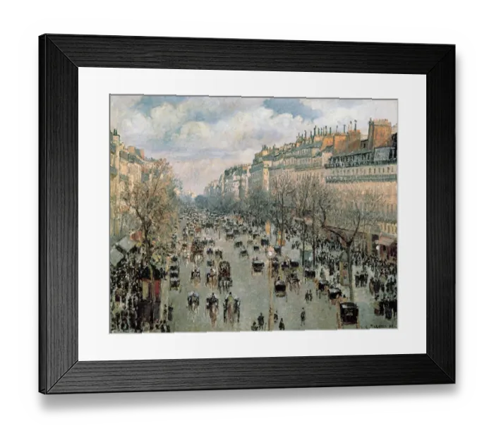 Framed Print : Boulevard Montmartre, Paris Framed Print : Boulevard Montmartre, Paris