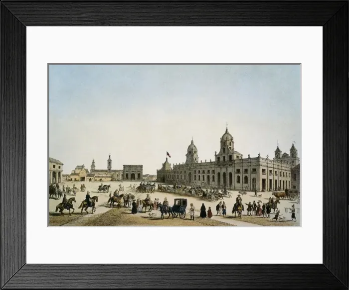 Framed Print : Santiago de Chile (1854) Framed Print : Santiago de Chile (1854)