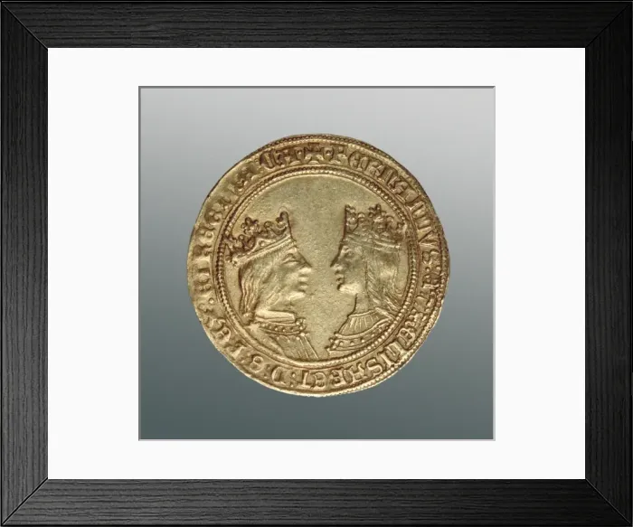 Framed Print : Gold Visigothic coin of Recaredo Framed Print : Gold Visigothic coin of Recaredo