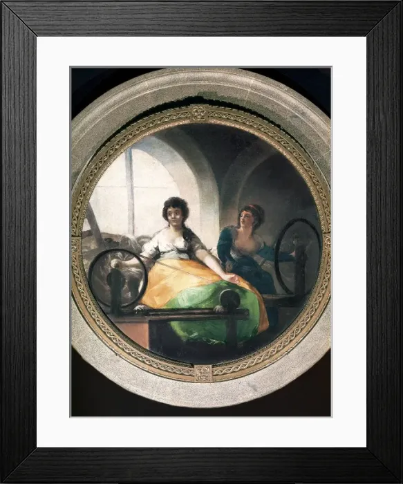 Framed Print : The Industry. Two women winding the wool into balls Framed Print : The Industry. Two women winding the wool into balls