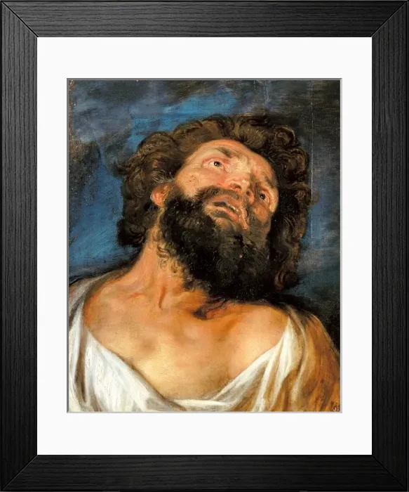 Framed Print : Study of the Head of a Robber Framed Print : Study of the Head of a Robber