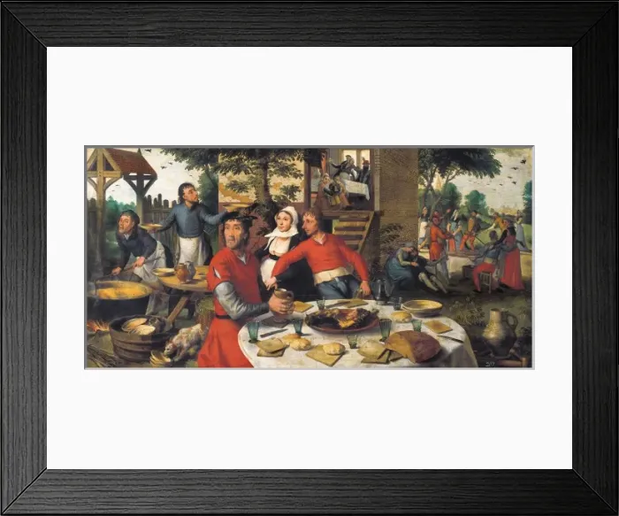Framed Print : Peasants Feast Framed Print : Peasants Feast
