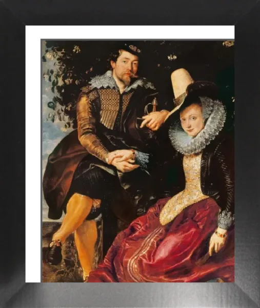 Tenture Murale Belge Rubens & Isabella Brant - 68x47 Cm - Coton Et Polyester - Style Art
