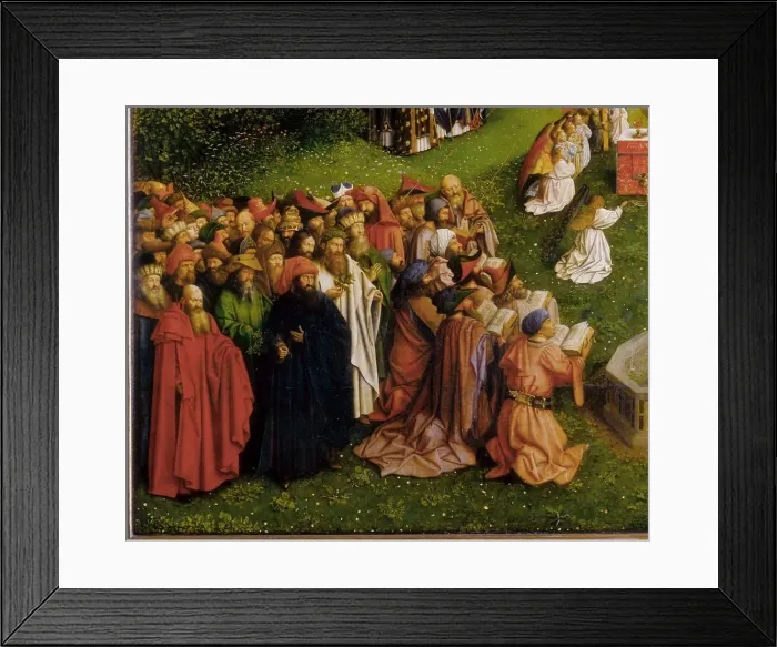 Framed Print : The Ghent Altarpiece or Adoration of the Mystic Lamb Framed Print : The Ghent Altarpiece or Adoration of the Mystic Lamb