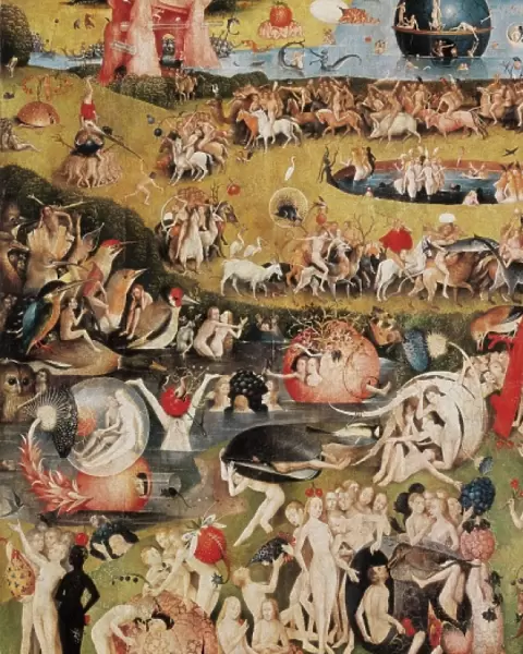 The Garden of Earthly Delights. Left side of the central pan
