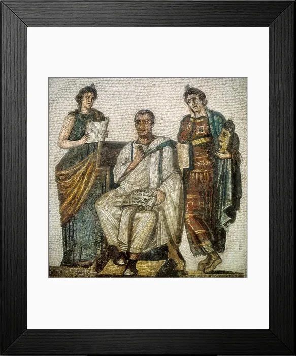 Framed Print : Virgil and the Muses Framed Print : Virgil and the Muses