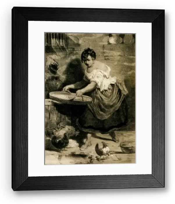 Framed Print : NANTEUIL, CelestѮ(1813-1873) Framed Print : NANTEUIL, CelestѮ(1813-1873)