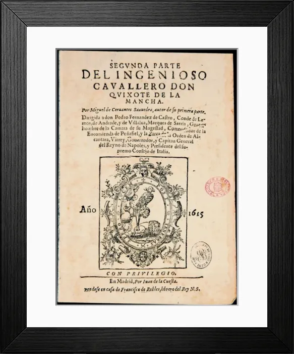 Framed Print : Cervantes Saavedra, Miguel De Framed Print : Cervantes Saavedra, Miguel De