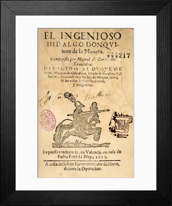 Framed Print : CERVANTES SaVEDRA, Miguel de (1547-1616) Framed Print : CERVANTES SaVEDRA, Miguel de (1547-1616)