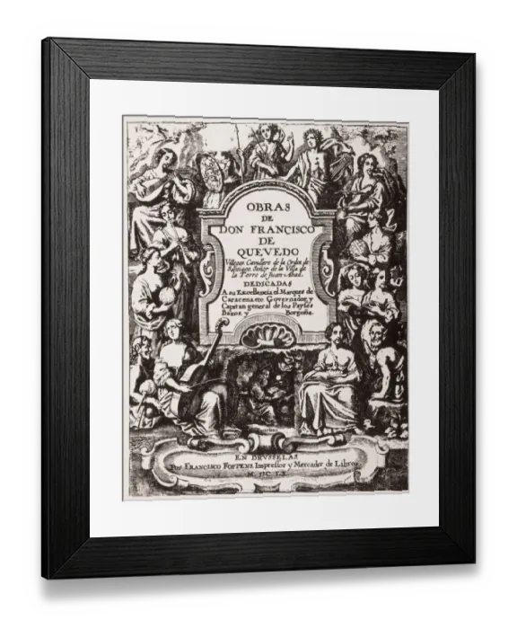 Framed Print : QUEVEDO y VILLEGAS, Francisco de (1580-1645)